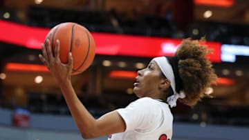U of L's Morgan Jones (24) scored against IUPUI during their game at the Yum Center in Louisville, Ky. on Nov. 10, 2022.Uofl Iupui 02 Sam