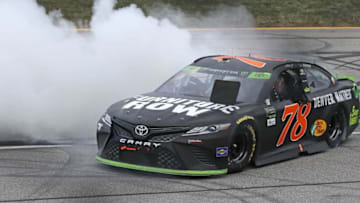 JOLIET, IL - SEPTEMBER 17: Martin Truex Jr., driver of the #78 Furniture Row/Denver Mattress Toyota. (Photo by Jonathan Daniel/Getty Images)