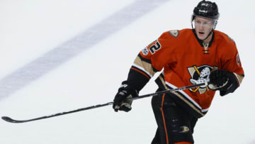 ANAHEIM, CA - JANUARY 10: Josh Manson #42 of the Anaheim Ducks skates during the game against the Dallas Stars on January 10, 2017 at Honda Center in Anaheim, California. (Photo by Debora Robinson/NHLI via Getty Images)
