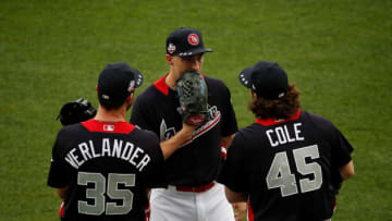 WASHINGTON, DC - JULY 16: Verlander and Cole of the Houston Astros (Photo by Patrick McDermott/Getty Images)