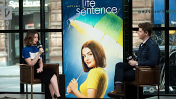 NEW YORK, NY - MARCH 06: (L-R) Actress Lucy Hale and Cole Delbyck visit Build Series to discuss 'Life Sentence' at Build Studio on March 6, 2018 in New York City. (Photo by Noam Galai/Getty Images)