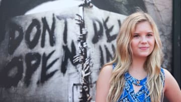 Actress Kyla Kenedy attends the Universal Studios Hollywood Opening of its New Permanent Daytime Attraction 'The Walking Dead' in Universal City, California on June 28, 2016. / AFP / VALERIE MACON (Photo credit should read VALERIE MACON/AFP/Getty Images)