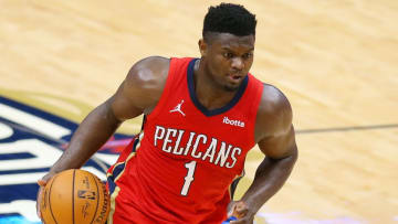 Zion Williamson #1 of the New Orleans Pelicans (Photo by Jonathan Bachman/Getty Images)