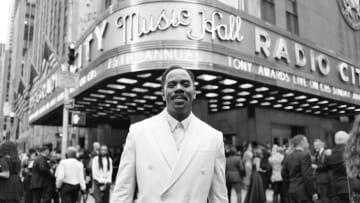 NEW YORK, NEW YORK - JUNE 12: (EDITOR'S NOTE: This image was shot in black and white) Colman Domingo attends the 75th Annual Tony Awards at Radio City Music Hall on June 12, 2022 in New York City. (Photo by Jenny Anderson/Getty Images for Tony Awards Productions )