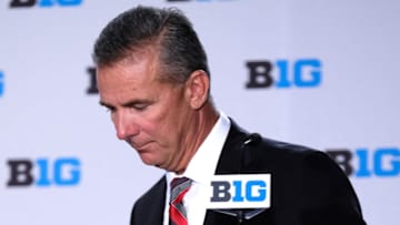 CHICAGO, IL - JULY 24: Ohio State Football head coach Urban Meyer speaks to the media during the Big Ten Football Media Days event on July 24, 2018 at the Chicago Marriott Downtown Magnificent Mile in Chicago, Illinois. (Photo by Robin Alam/Icon Sportswire via Getty Images)