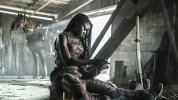 Danai Gurira as Michonne - The Walking Dead _ Season 11, Episode 24 - Photo Credit: Curtis Bonds Baker/AMC