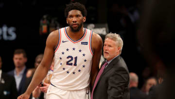 Philadelphia 76ers, Brett Brown (Photo by Elsa/Getty Images)