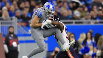 T.J. Hockenson #88 of the Detroit Lions (Photo by Gregory Shamus/Getty Images)