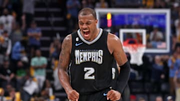 MEMPHIS, TENNESSEE - APRIL 19: Xavier Tillman #2 of the Memphis Grizzlies reacts during the second half against the Los Angeles Lakers of Game Two of the Western Conference First Round Playoffs at FedExForum on April 16, 2023 in Memphis, Tennessee. NOTE TO USER: User expressly acknowledges and agrees that, by downloading and or using this photograph, User is consenting to the terms and conditions of the Getty Images License Agreement.at FedExForum on April 19, 2023 in Memphis, Tennessee. (Photo by Justin Ford/Getty Images)
