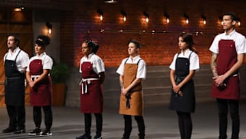 NEXT LEVEL CHEF: Contestants Christopher, Omi, Pilar, Tucker, Mehreen and Nuri in the “Surf & Turf” episode of NEXT LEVEL CHEF airing Thursday, May 4 (8:00-9:01 PM ET/PT) on FOX. ©2023 FOX Media LLC. CR: FOX.