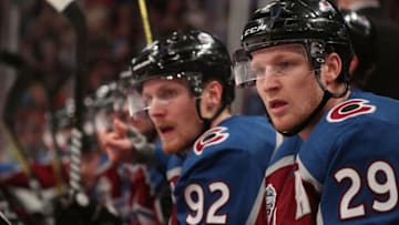 STOCKHOLM, SWEDEN - NOVEMBER 10: Nathan MacKinnon