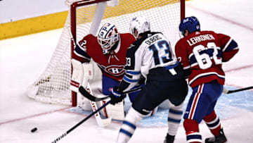 Winnipeg Jets, Pierre-Luc Dubois, #13, (Mandatory Credit: Jean-Yves Ahern-USA TODAY Sports)