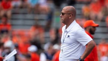 Auburn footballPenn State Nittany Lions head coach James Franklin looks on during warm ups before Auburn Tigers take on Penn State Nittany Lions at Jordan-Hare Stadium in Auburn, Ala., on Saturday, Sept. 17, 2022.