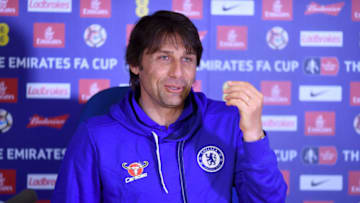 LONDON, ENGLAND - MAY 26: Antonio Conte of Chelsea during a press conference at Stamford Bridge on May 26, 2017 in London, England. (Photo by Darren Walsh/Chelsea FC via Getty Images)