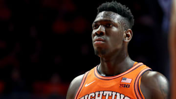 CHAMPAIGN, ILLINOIS - DECEMBER 14: Kofi Cockburn #21 of the Illinois Fighting Illini on the free throw line in the game against the Old Dominion Monarchs at State Farm Center on December 14, 2019 in Champaign, Illinois. (Photo by Justin Casterline/Getty Images)