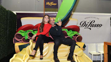 NEW YORK, NY - OCTOBER 13: Melissa Gorga and Joe Gorga attend the DI LUSSO Salami Statue at New York City Wine and Food Festival on October 13, 2017 in New York City. (Photo by Craig Barritt/Getty Images for DI LUSSO)