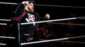 DUESSELDORF, GERMANY - FEBRUARY 22: Sami Zayn arrives during to the WWE Live Duesseldorf event at ISS Dome on February 22, 2017 in Duesseldorf, Germany. (Photo by Lukas Schulze/Bongarts/Getty Images)
