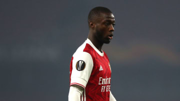LONDON, ENGLAND - NOVEMBER 05: Nicolas Pepe of Arsenal during the UEFA Europa League Group B stage match between Arsenal FC and Molde FK at Emirates Stadium on November 05, 2020 in London, England. (Photo by Chloe Knott - Danehouse/Getty Images)