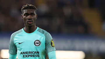 LONDON, ENGLAND - DECEMBER 29: Yves Bissouma of Brighton & Hove Albion during the Premier League match between Chelsea and Brighton & Hove Albion at Stamford Bridge on December 28, 2021 in London, England. (Photo by James Williamson - AMA/Getty Images)