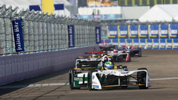 BERLIN, GERMANY - MAY 19: In this handout provided by FIA Formula E, Lucas Di Grassi (BRA), Audi Sport ABT Schaeffler, Audi e-tron FE04 (Photo by Formula E via Getty Images)