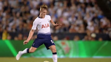 Jul 25, 2018; San Diego, CA, USA; Tottenham Hotspur midfielder Oliver Skipp Orlando Ramirez-USA TODAY Sports