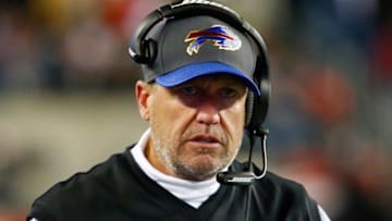 Nov 23, 2015; Foxborough, MA, USA; Buffalo Bills head coach Rex Ryan during the first half against the New England Patriots at Gillette Stadium. Mandatory Credit: Winslow Townson-USA TODAY Sports