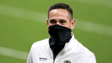NEW ORLEANS, LOUISIANA - SEPTEMBER 27: Head coach Matt LaFleur of the Green Bay Packers walks off the field after his team defeated the New Orleans Saints at Mercedes-Benz Superdome on September 27, 2020 in New Orleans, Louisiana. (Photo by Sean Gardner/Getty Images)