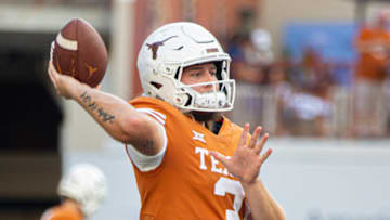 Quinn Ewers, Texas football Mandatory Credit: John Gutierrez-USA TODAY Sports
