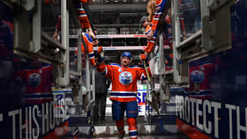 EDMONTON, AB - MARCH 4: Anton Slepyshev. (Photo by Andy Devlin/NHLI via Getty Images)