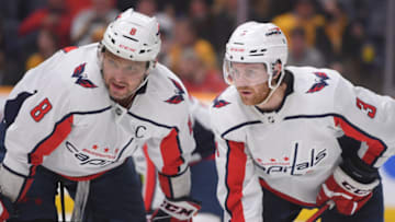 Alex Ovechkin, Nick Jensen, Washington Capitals Mandatory Credit: Steve Roberts-USA TODAY Sports