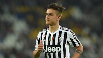 TURIN, ITALY - APRIL 20: Paulo Dybala of Juventus FC looks on during the Serie A match between Juventus FC and SS Lazio at Juventus Arena on April 20, 2016 in Turin, Italy. (Photo by Valerio Pennicino/Getty Images)