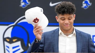 Auburn footballMontgomery Catholic athlete, and Auburn University signee, Jeremiah Cobb during college football signing day at the Catholic campus in Montgomery, Ala. on Wednesday February 1, 2023.Cobb05