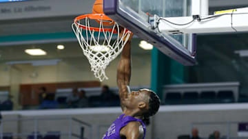 Big Jalen Duren, then of Roman Catholic High School, is shown in action. (Photo by Michael Reaves/Getty Images)