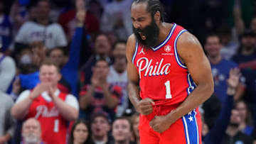 James Harden, Sixers (Photo by Mitchell Leff/Getty Images)