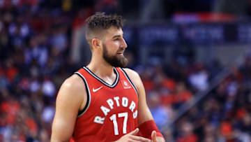TORONTO, ON - OCTOBER 19: Jonas Valanciunas