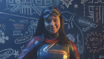 Iman Vellani as Ms. Marvel/Kamala Khan in Marvel Studios' MS. MARVEL, exclusively on Disney+. Photo courtesy of Marvel Studios. ©Marvel Studios 2022. All Rights Reserved.
