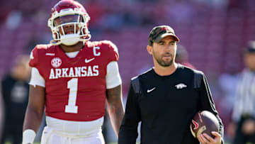 Kendal Briles, Arkansas football (Photo by Wesley Hitt/Getty Images)