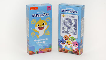 Baby Shark Mac and Cheese, available exclusively at Walmart. Image Courtesy Walmart