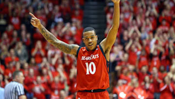 Cincinnati Bearcats guard Troy Caupain reacts as he exits the game. USA Today.