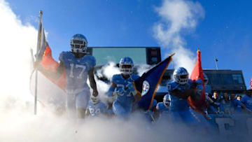 CHAPEL HILL, NORTH CAROLINA - NOVEMBER 17: The North Carolina Tar Heels take the field for their game against the Western Carolina Catamounts at Kenan Stadium on November 17, 2018 in Chapel Hill, North Carolina. (Photo by Grant Halverson/Getty Images)