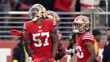 San Francisco 49ers linebacker Dre Greenlaw. (Kyle Terada-USA TODAY Sports)