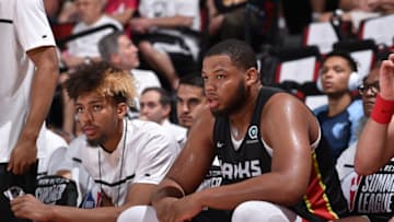 Omari Spellman #6 of the Atlanta Hawks (Photo by David Dow/NBAE via Getty Images)