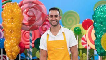 Contestant Jordan Pilarski, as seen on Candyland, Season 1. Photo courtesy Food Network