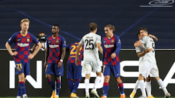 Barcelona vs Bayern Munich. (Photo by Rafael Marchante/Pool via Getty Images)