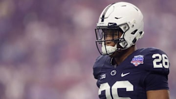 GLENDALE, AZ - DECEMBER 30: Running back Saquon Barkley (Photo by Christian Petersen/Getty Images)