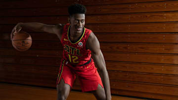 De'Andre Hunter #12 of the Atlanta Hawks (Photo by Sean Berry/NBAE via Getty Images)