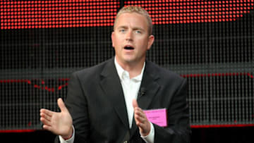 PASADENA, CA - JANUARY 05: Broadcaster Kirk Herbstreit speaks onstage during the 'BCS Title Game' panel at the ESPN portion of the 2011 Winter TCA press tour held at the Langham Hotel on January 5, 2011 in Pasadena, California. (Photo by Frederick M. Brown/Getty Images)