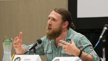 PORTLAND, OR - JANUARY 24: WWE Superstar Daniel Bryan speaks at Wizard World Comicon at Oregon Convention Center on January 24, 2015 in Portland, Oregon. (Photo by Suzi Pratt/Getty Images)