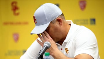 Clay Helton, USC Trojans. (Photo by Sean M. Haffey/Getty Images)