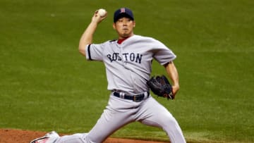 ST PETERSBURG, FL - SEPTEMBER 19: : Pitcher Daisuke Matsuzaka